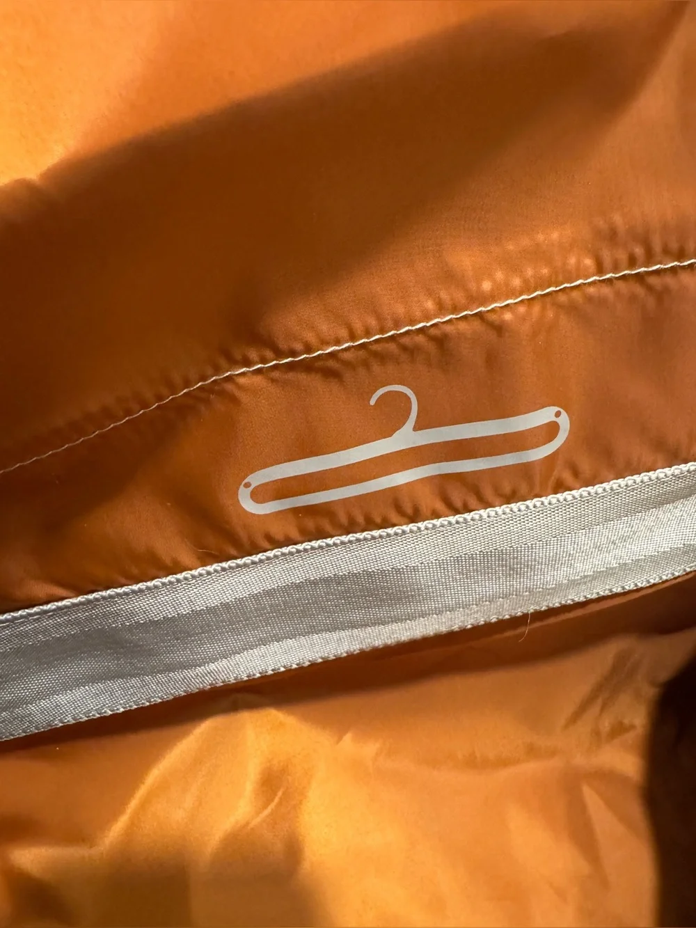 PLIQO Carry-On Ultra-Compact Folding Garment Bag Leather Trim - Orange Lining